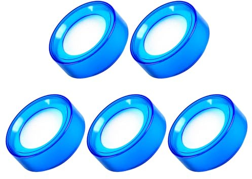 SUPVOX Umidificatore per Dita per Conteggio Contanti 5 Pezzi Spugna Umidificatrice Trasparente Blu in Plastica Resistente Accessorio Portatile per Ufficio e Banca per Gestione