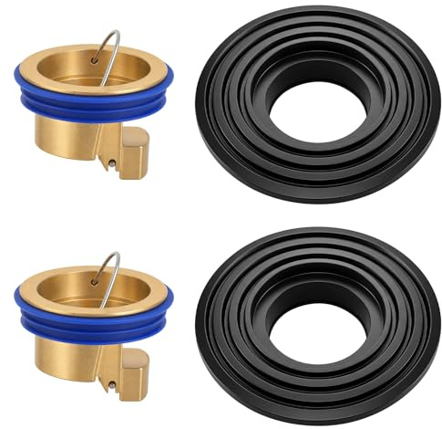SLIAXINT 2PCS Válvula Antirretorno Desagüe Ducha Set, Tapón Anti Olor Desagüe Ducha, Núcleo Desagüe Suelo con Junta Recortable, Anti Insectos Anti Reflujo Sifón Universal para Baño Cocina Balcón