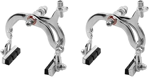 OPAX51 2 x Frenos de Herradura para Bicicleta de Acero Delantero Trasero, Kit Completo Frenos Bici con Zapatas, Recambio Universal para Bicicletas Carretera, Paseo y Urbanas, Modelo 2997_2