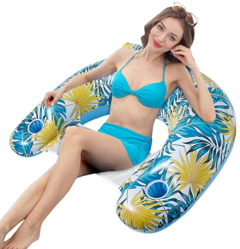 Fauteuil Flottant pour Piscine 2 Sièges Réutilisables Grande Taille