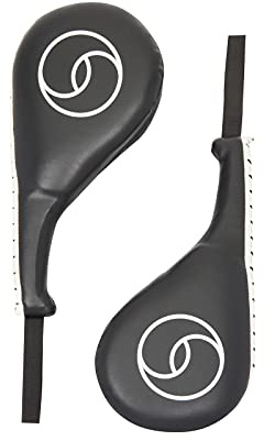 Maplefield Kick Pad Set - 2 Pack, Black, 15 x 2.5 x 7.5 in - Taekwondo Kick Pads & Kickboxing Paddles - Karate Gifts for Boys & Martial Arts Sparring Gear