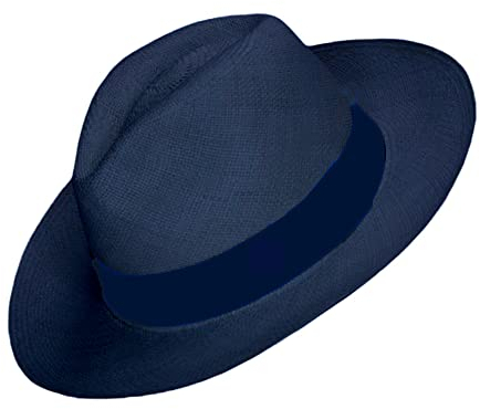 Gamboa Panama hatt herr stråhatt sommarhatt herr fedora hatt herr sommar blå panamahatt dam, blå, 60 cm