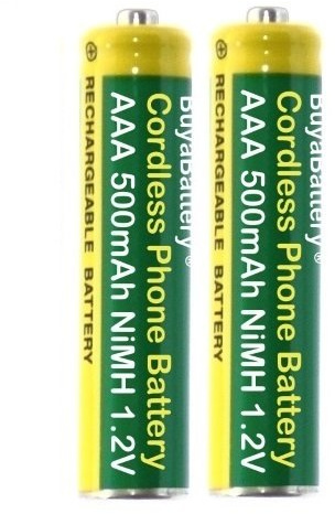 Buyabattery Cordless Phone Batteries AAA 500mAh 1.2v Rechargeable NiMH (1 Pair)