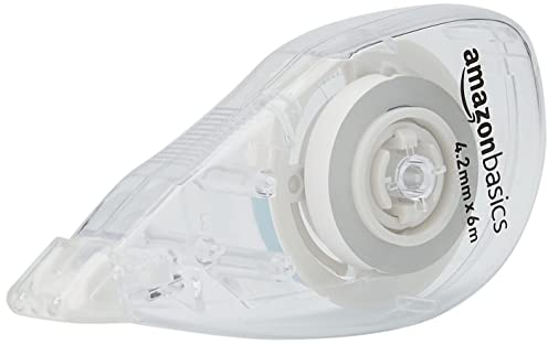 Amazon Basics Korrekturroller, 4,2 mm x 6 m, 10er-Packung