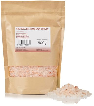 FRISAFRAN | Sel Rose De l’Himalaya Fin 500g | Sel de l'Himalaya Naturel | sel rose de l'himalaya | sel | Pas D'additifs | sel himalaya | sel himalaya rose | gros sel | sel regenerant | digestion saine