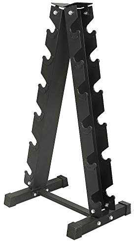 shunyi fashion Support pour disques d'haltères solide pouvant contenir jusqu'à 6 paires d'haltères - Support multiple pour disques de poids, haltères et barres - Charge maximale : 200 kg