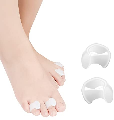 Pinky Toe Separators DYKOOK 10 Packs Gel Toe Spacers Pinky Toe Protectors Prevent Blisters and Corn ,Relieve Pressure Tailor Bunion Pain, S