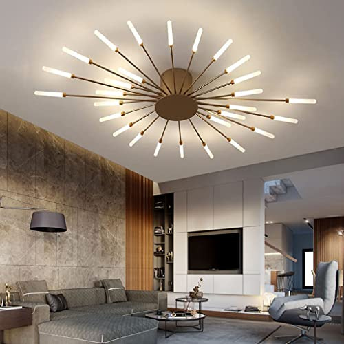 Taklampa modern LED takbelysning fyrverkerier design ljuskrona sovrum vardagsrum vägglampa receptionsrum kontor barnrum inomhusbelysning dekorativa lampor (guld, 28 huvuden)