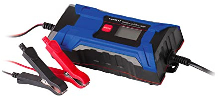 Carbest Cargador de batería de 6/12 V para batería de coche, cargador de mantenimiento para furgoneta, motocicleta