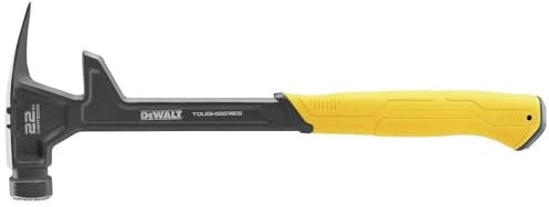 DeWALT Rip Claw Demolition Hammer 624g (22oz) Thick one Piece Steel Construction Heat Treated Steel Shaft for All Round jobsite Durability Optimal Weight Distribution Provides a Controlled Swing