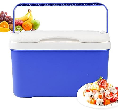Tsuchiya Auto Kühlbox 6L Mini Kühlschrank Thermobox Mit Griff, Outdoor Passive Kleine Thermobox Für Essen Und Getränke, Eisbox Kühlbox Für Camping, Wandern, Picknick, Angeln, Reisen