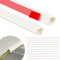 EXLECO 10 x 1M Ecke Kabelkanal Selbstklebend Kabelleiste Groß 25 x 16MM Weiß Eckleiste PVC Sockelleiste Kabelabdeckung Wand Kabelschacht Viertelrund Kabeltunnel Kabelführungen für Boden Fussleisten TV