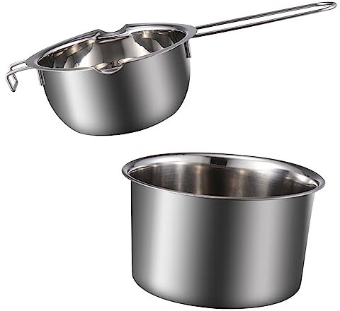 Set Pentola A Bagnomaria Per Cioccolato Burro Caramelle Sciogli Caramelle Scalda Acciaio Inossidabile