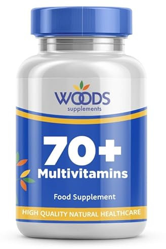70+ Multivitamins (360 Tablets) from Woods Supplements | Specifically formulated for The Over 70s | Vitamins, Minerals, botanicals, extracts & Amino | Vitamins A, C, D, E, B, Folic Acid, Zinc