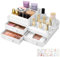 Organizador de Maquillaje, Organizador cosmeticos con Tres cajones,Makeup Organizer,Facile da conservare e organizzare,Almacenaje Maquillaje Baño,Caja Maquillaje para el tocador o el baño