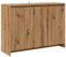 vidaXL Sideboard - Artisan Oak Engineered Wood - 102x33x75 cm - Storage Cabinet for Living Room/Bedroom/Hallway - Modern Design