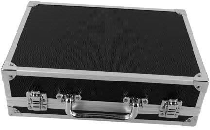 HOOTNEE Cassetta Portaattrezzi Piccola in Lega Di Alluminio Con Manico Valigia Tour Per Utensili Resistente Con Chiusura Sicura Compatta e Leggera Per Uso Esterno e Viaggio