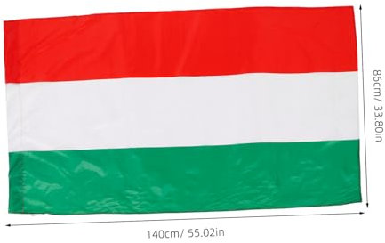 LIOOBO Drapeau National de Hongrie Polyester Drapeau Décoratif pour Fête pour Intérieur et Extérieur