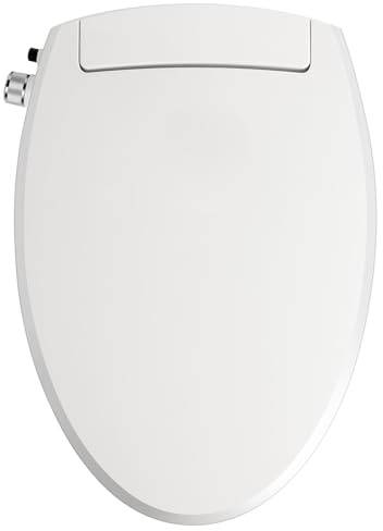 Clirass Bidet Toilet Seat Elongated Bidet Seat with Slow-Close, Non-Electric Bidet seat with Dual Nozzles, Fit Elongated Toilet Seat, Water Pressure Control，Easy to Install