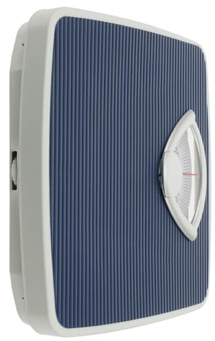 HIAKDOFT Báscula de Baño Mecánica Extra Grande con Dial Analógico Superficie Antideslizante de PU sin Pilas Diseño Compacto para Hogar y Uso Diario