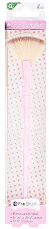 Brushworks Fan Brush, Pink, One Size