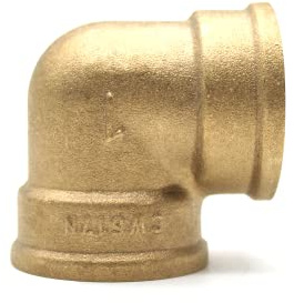 DOJA Barcelona | Codo Roscado Latón 90° | 1/2 | Pack 4 | Hembra - Hembra | Para Instalaciones de Riego | Conector Tuberías para Radiadores, Aire Comprimido
