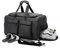 seyfocnia Duffel Bag with Shoe Compartment, Travel Overnight Carry On Gym Duffle Sports Weekender Bag for Men or Women, A01 Black, Fashion