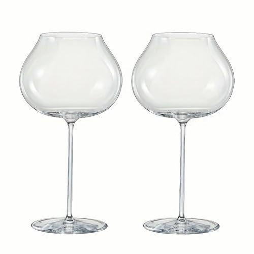 Copa de Vino de Color Burdeos de Cristal superfino SYJYM, Copa de Vino de Vidrio soplado a Mano, Copa de Vino Elegante para Comedor, Copa de Vino Blanco Oscuro para Sommelier