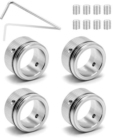 4 piezas de termostato de radiador, adaptador de válvula de calefacción de acero inoxidable 304, cabezal de termostato de válvula de radiador con tiras, termostato de radiador RA/RAV/RAVL M30×1.5, con