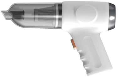 Yctze Aspirateur à Main 3 en 1 Multifonctionnel Portable sans Fil 12 000 PA, Aspiration Puissante avec Moteur sans Balais pour Voiture, Maison, canapé, Balle de Yoga, Coussin d'air, (White)