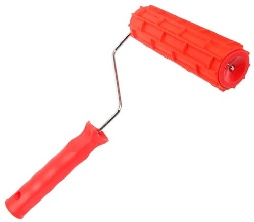 Vaguelly Rullo di Gomma Strutturato da 7 Pollici per Pittura Decorativa da Parete Rullo per Vernice Venata Impugnatura Ergonomica Strumento Multiuso per Effetti Texture su Pareti