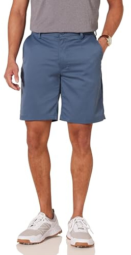 Amazon Essentials Men's Classic-Fit 9 Inseam Moisture-Wicking Golf Shorts, Functional Pockets (Available in Big & Tall), Indigo Blue, 33