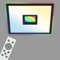 Telefunken - LED Panel, LED Deckenleuchte, Deckenlampe dimmbar, inkl. Fernbedienung, RGB-Innenbereich und -Backlight, 24 Watt, 2200lm, Timerfunktion, 445x445x63mm (LxBxH) 319405TF Schwarz