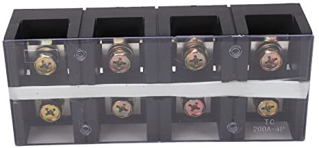 Bloque de Terminales, Cableado Fácil de Recubrimiento de PC de Filas Dobles de Bloque de Terminales de Alta Intensidad para Iluminación (4 Posición (2004))