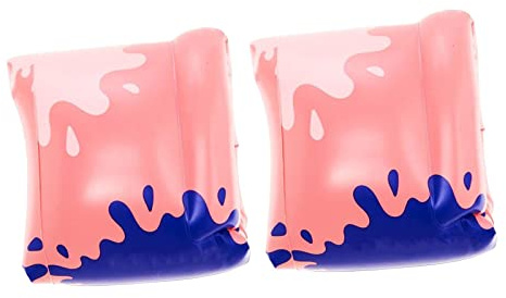 Anneaux de Bracelet de Natation Gonflables pour Adultes, Rond Rose