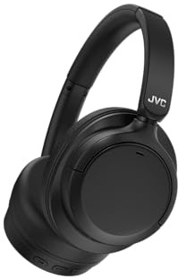 JVC HA-S95N-B Hybrid Noise Cancelling Around-Ear Headphones Up to 50 Hours Battery Life, Compatible with Voice Assistants, Foldable Ear Cup - Black