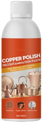 Brass Copper Cleaner Polish Paste,Instant Brass and Copper Tarnish Remover,Coppers Cleaner for Pots and Pans