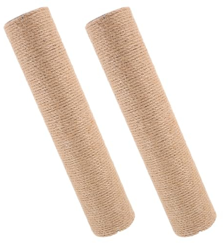HOOWIFFY 2 Pezzi Tiragraffi per Gatti in Sisal Accessori DIY per Albero da Arrampicata Colonne Resistenti per Gratta Unghie e Gioco Indoor Risparmio Spazio Verticale per Gatti Attivi