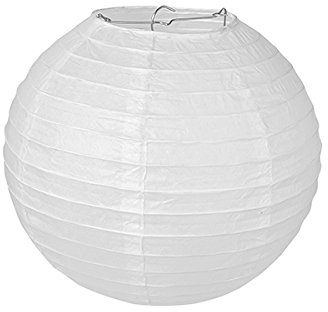 pajoma Papier Lampe Laterne Lampion Weiss 10 Stück für Party Hochzeit Dekoration (25 cm x 25 cm)
