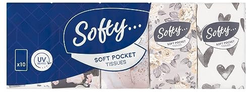 Handy Pocket 3ply Tissues, Packs of 10