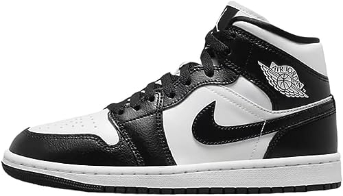 Nike Air Jordan 1 Mid für Herren, Weiss/opulenter Garten, 44.5 EU