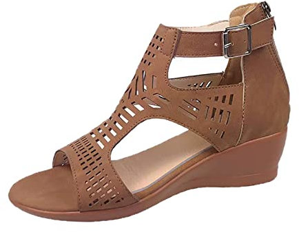 Orthopädische Sandalen Damen Sommer - Damen Torthopädische Sandaletten Sport Outdoorsandalen Damen mit Weiches Fußbett Wandern Outdoor Sandalen Sandalen Breite Damen Günstig Badeschlappen
