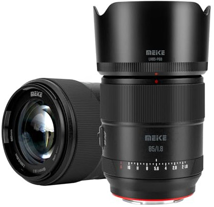 Meike 85mm f1.8 Pro II Full Frame STM Auto Focus Medium Telephoto Lens High Resolution 8K Fixed Prime Portrait Lenses for Sony E Mount Mirrorless Cameras A9 A7II A7RII A7 A7R3 A7R4 A7IV A7C A7SIII