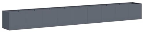 vidaXL Pflanzkübel Anthrazit 360x40x40 cm Kaltgewalzter Stahl, Pflanzschale, Garten-Garten-Pflanzkübel, Outdoor-Pflanzgefäß, Hochbeet, Pflanzgefäß