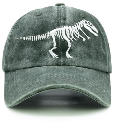 Kids Skull Dinosaur Cap for Boys Age 2-11, Birthday Gift for Toldder