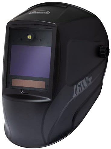 Eastwood L6700 MIG TIG Welding Helmet Matte Black with LED Light