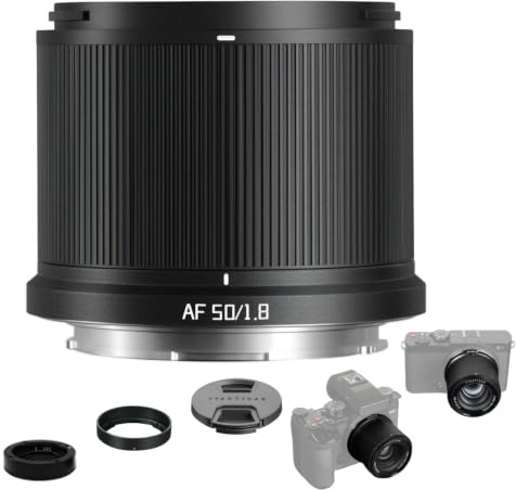 TTArtisan AF 50 mm F1.8 Neo autofokus objektiv för L-Mount fullformat, 50 mm fast brännvidd, F1.8 stor bländare, STM autofokus, ögonAF, 156 g lätt, för spegellösa helformatkameror