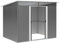 Outsunny Garden Shed with Skylight, Metal Storage Shed House for Gardening Tool Storage 8.5 x 6ft, Grey