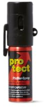 2X Pfefferspray Protect Anti-Dog 15ml Breitstrahl mit seitlichem Clip Tierabwehrspray zur Selbstverteidigung
