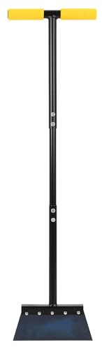 Taylor & Brown Multifunctional Garden Flat Head Shovel with Handle, Steel Gardening Weed Remover Tool, Outdoor Cleaning Shovel for Weeds and Moss, Edging Spade, Patio Moss Scraper 25cm